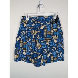 Terry‎ Precision Apparel Skirt with Shorts Women Large Blue Athletic Cycling USA